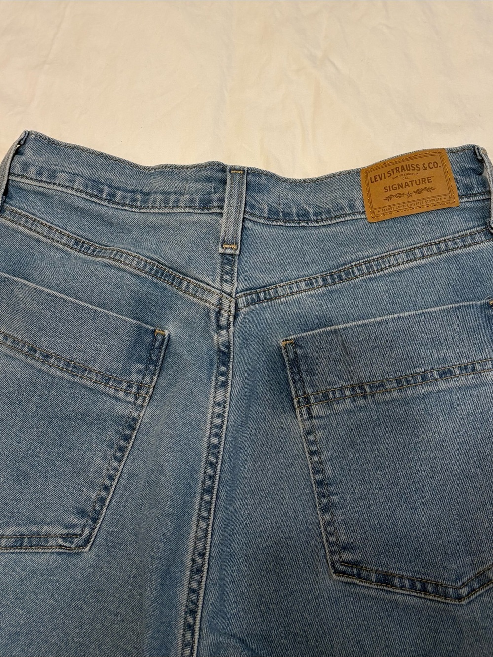 Signature by Levi Strauss Light Blue Wide Leg Jeans